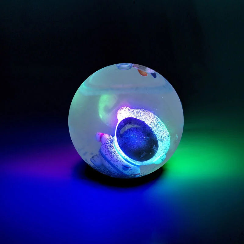 pallina rimbalzante luminosa - light up bouncy ball space