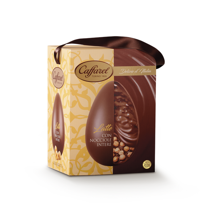 UOVO DI PASQUA CAFFAREL DELIZIE D'ITALIA LATTE E NOCCIOLE 530GR