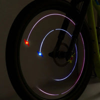 SET DI 2 LUCI PER I RAGGI DELLA BICICLETTA SPACE