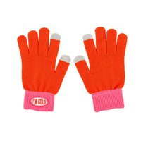 GUANTI "I'M COLD" ROSSO E ROSA
