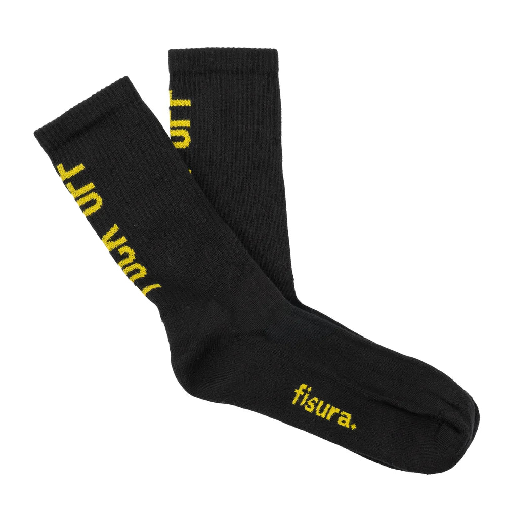 CALZE "FUCK OFF" NERO E GIALLO