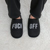 PANTOFOLE "FUCK OFF"