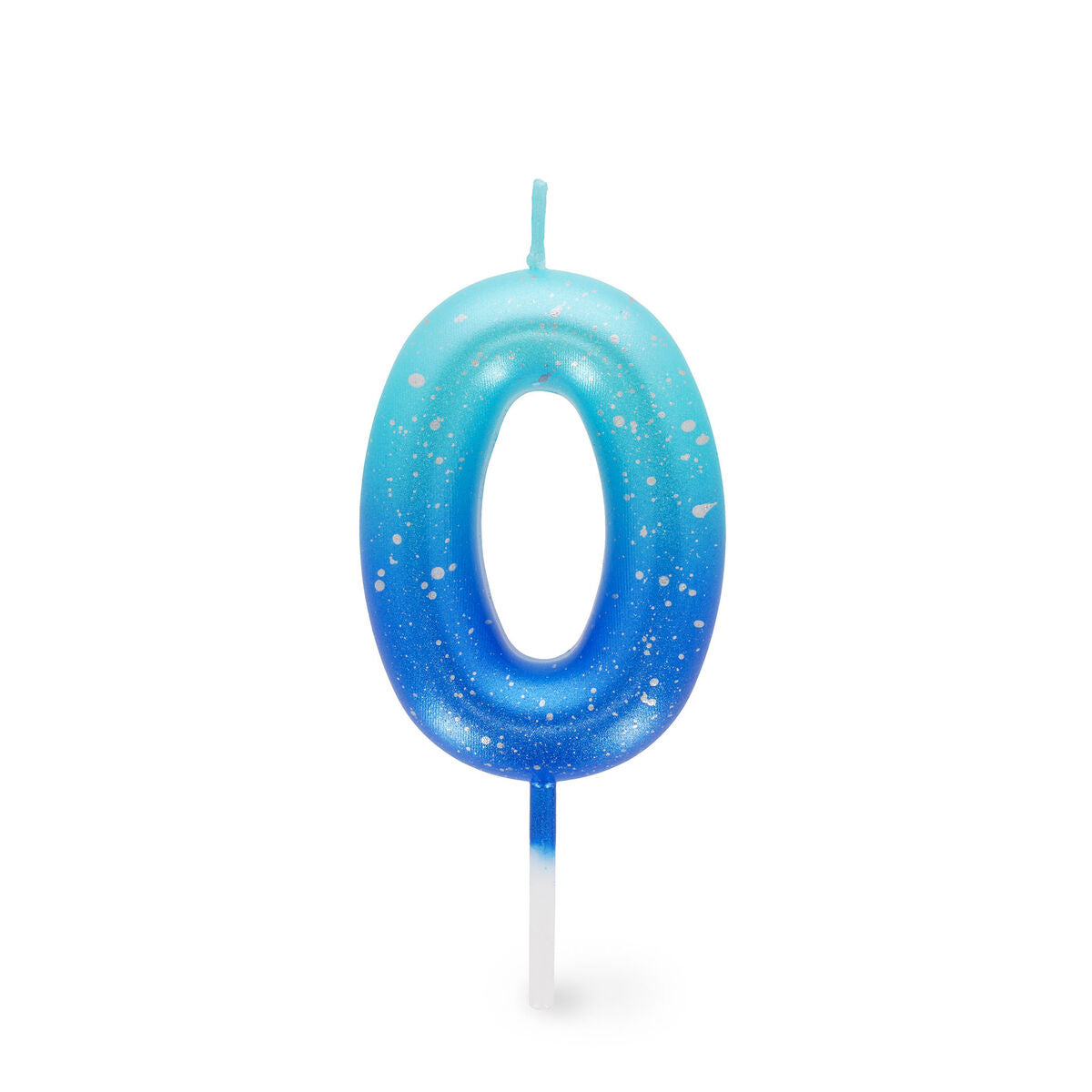 CANDELA PER TORTA - HAPPY BIRTHDAY CANDLE 0 BLUE
