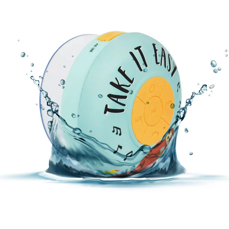 vivavoce e speaker wireless resistente all'acqua - singing in the shower bradipo