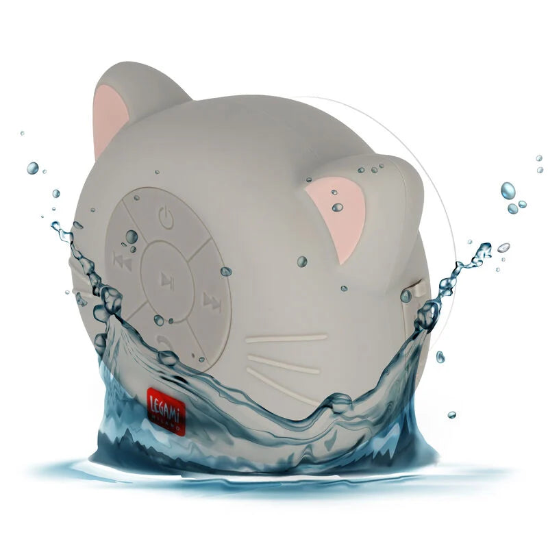 vivavoce e speaker wireless resistente all'acqua - singing in the shower kitty gatto