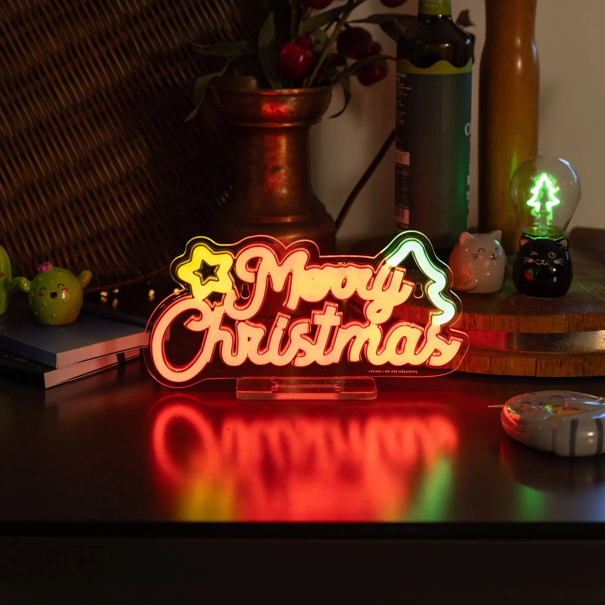 INSEGNA LUMINOSA NEON IT'S A SIGN - MERRY XMAS