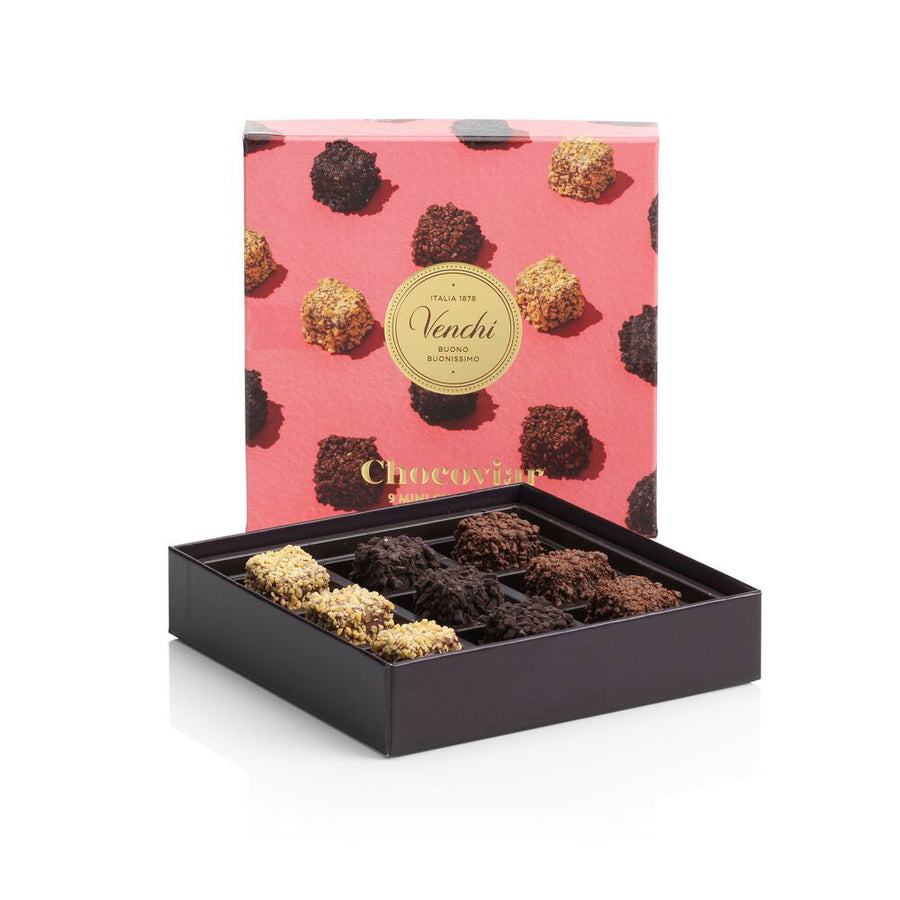 SCATOLA REGALO CON PRALINE CHOCOVIAR 125G