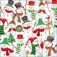 TOVAGLIOLI CARTA NATALE SNOWMAN PARTY