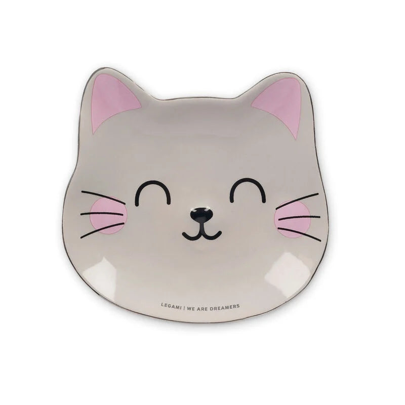 piattino in ceramica ring & things kitty gatto