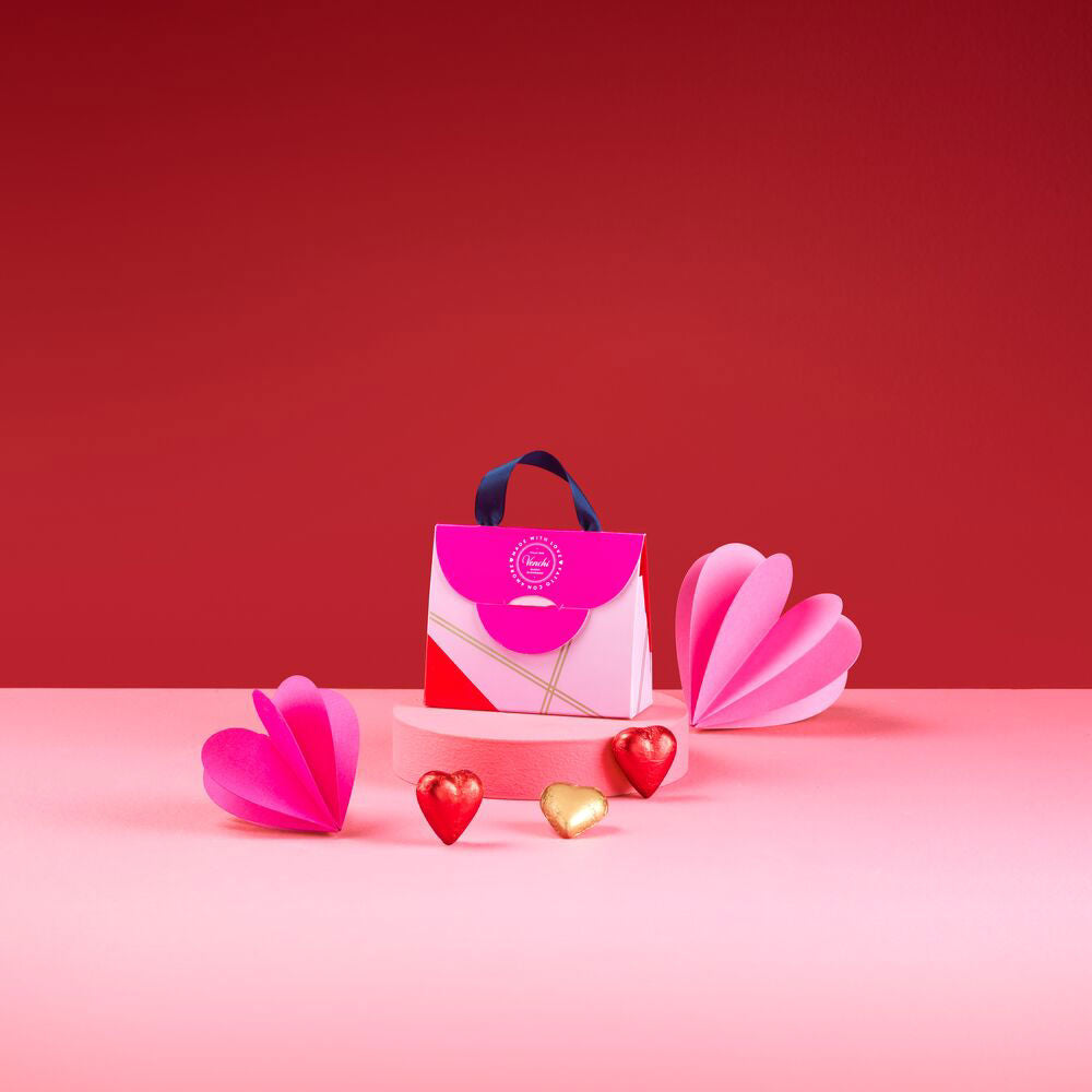 MINI BORSINA SAN VALENTINO CON CIOCCOLATINI ASSORTITI