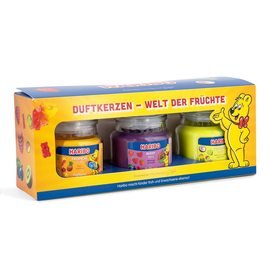 SET DI 3 CANDELE PROFUMATE SUMMER HARIBO