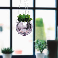 DISCO BALL HANGING PLANTER D.15