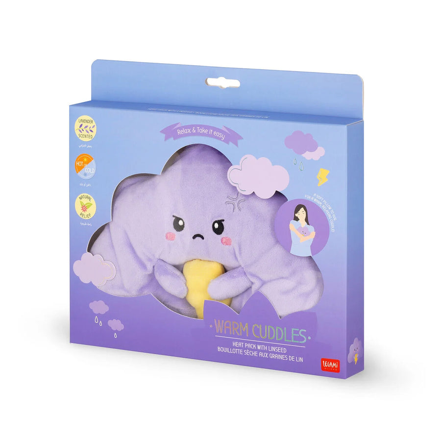 cuscino termico con semi di lino - warm cuddles cloud