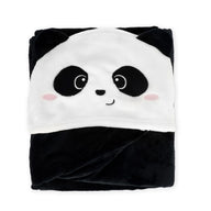 COSY HUGS! COPERTA CON CAPPUCCIO PANDA