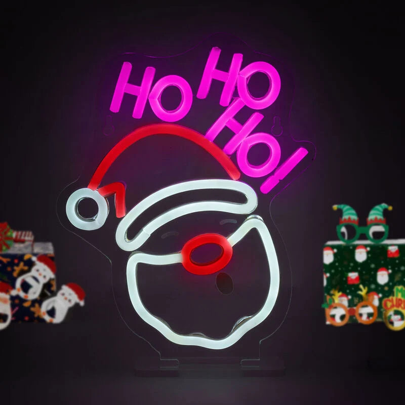 INSEGNA LUMINOSA NEON IT'S A SIGN - BABBO NATALE