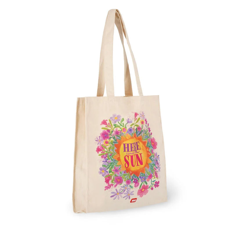 borsa in cotone - tote bag sunflower