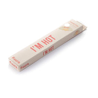 VENTAGLIO "I'M HOT" BEIGE E ROSSO
