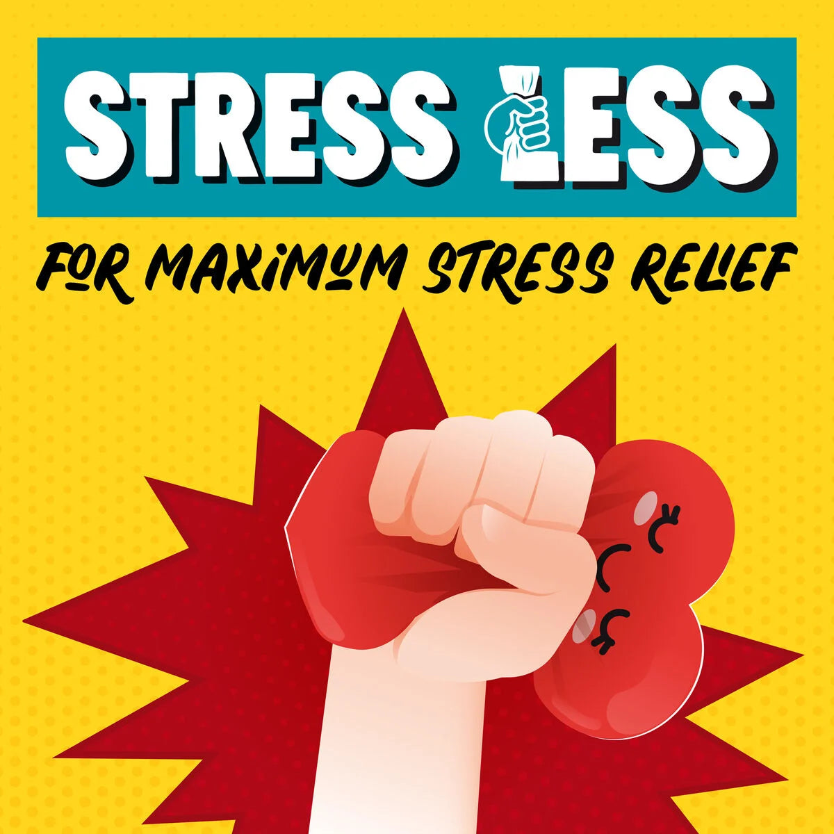ANTISTRESS SQUISHY - STRESS LESS CUORE