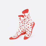 CALZE FLOWER POWER RED SOCKS