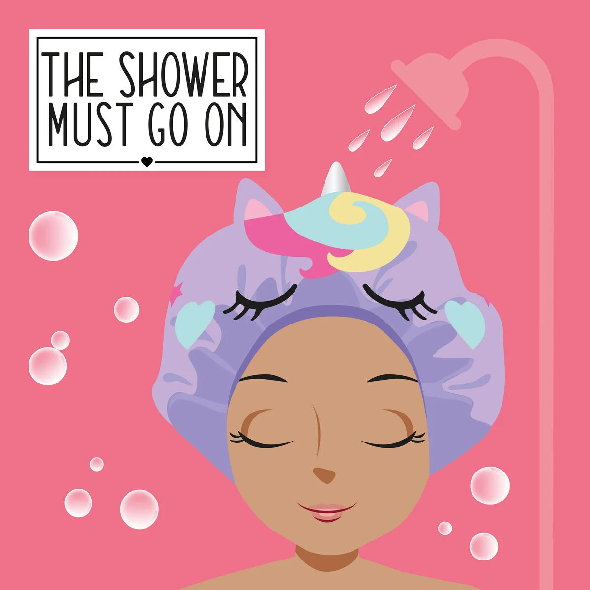 CUFFIA DA DOCCIA - THE SHOWER MUST GO ON UNICORNO