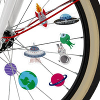 PIMP YOUR BIKE SPACE SET 30 DECORAZIONI PER I RAGGI DELL BICICLETTA