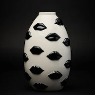 VASO MOUTH COLLECTION BLACK 22CM