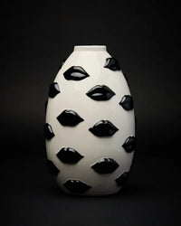 VASO MOUTH COLLECTION BLACK 22CM