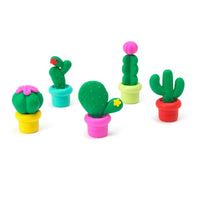 FREE HUGS - CACTUS ERASERS SET 5 PCS