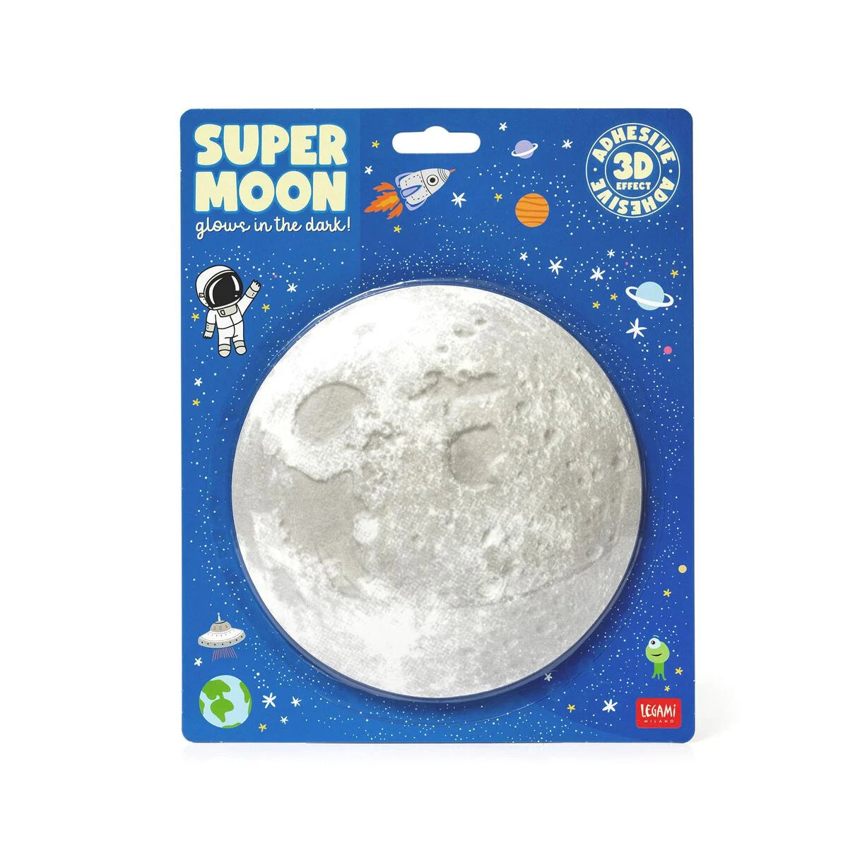 luna fosforescente adesiva - super moon