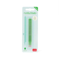SET DI DUE REFIL PER PENNA GEL - LOVELY FRIENDS GREEN