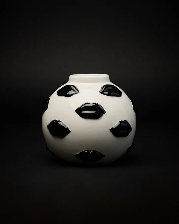 VASO MOUTH COLLECTION BLACK 12CM