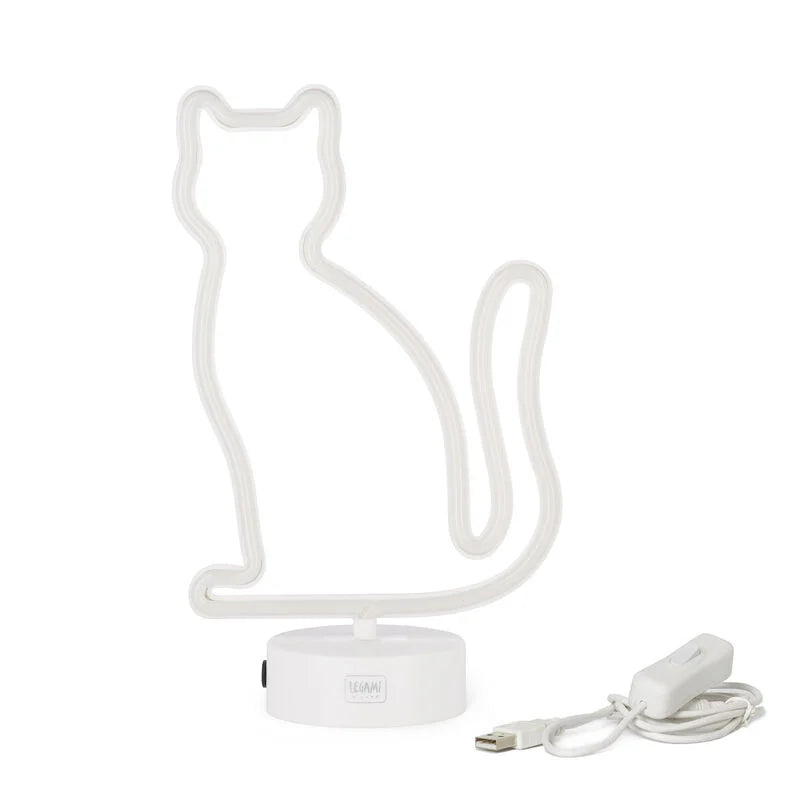 lampada led a effetto neon - it's a sign kitty gatto