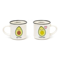 ESPRESSO FOR TWO COFFEE MUG - AVOCADO