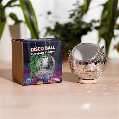 DISCO BALL HANGING PLANTER D.10