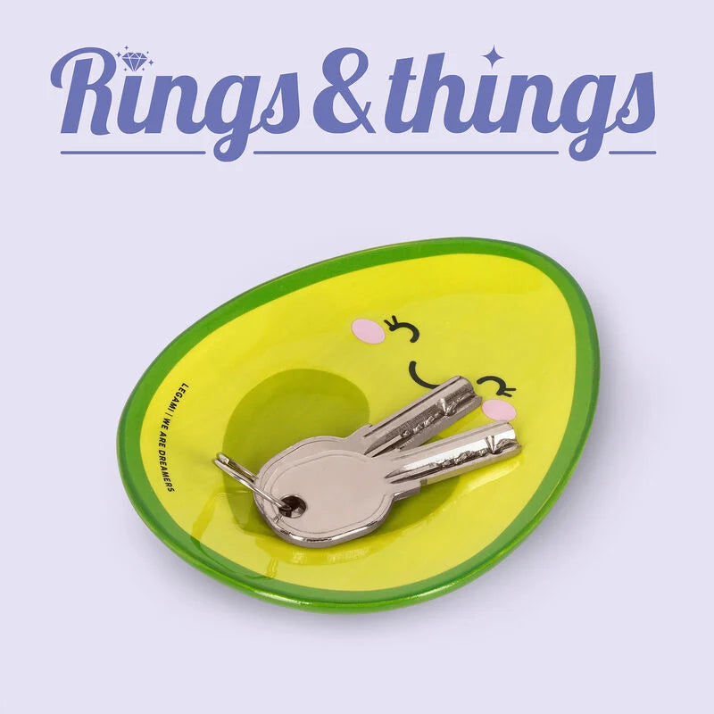 piattino in ceramica ring & things avocado