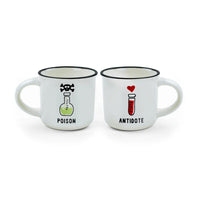 ESPRESSO FOR TWO - COFFEE MUG - POISON & ANTIDOTE TAZZINE DA CAFFE'