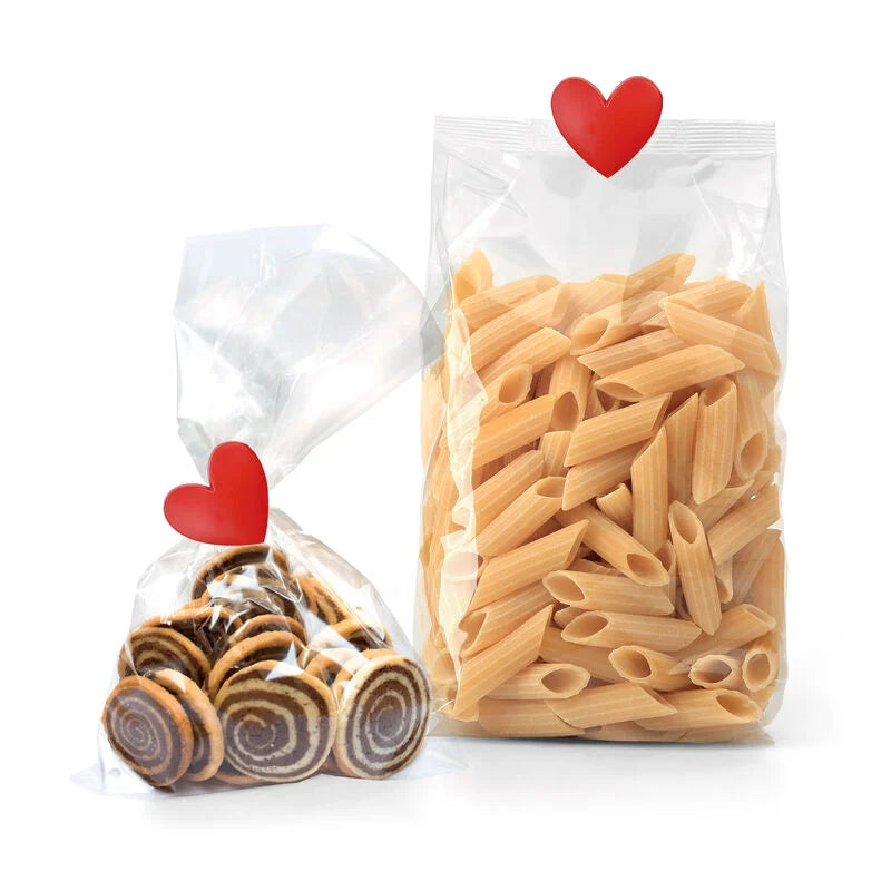 SET DI CLIP CHIUDI PACCO - BAG CLIPS CUORE