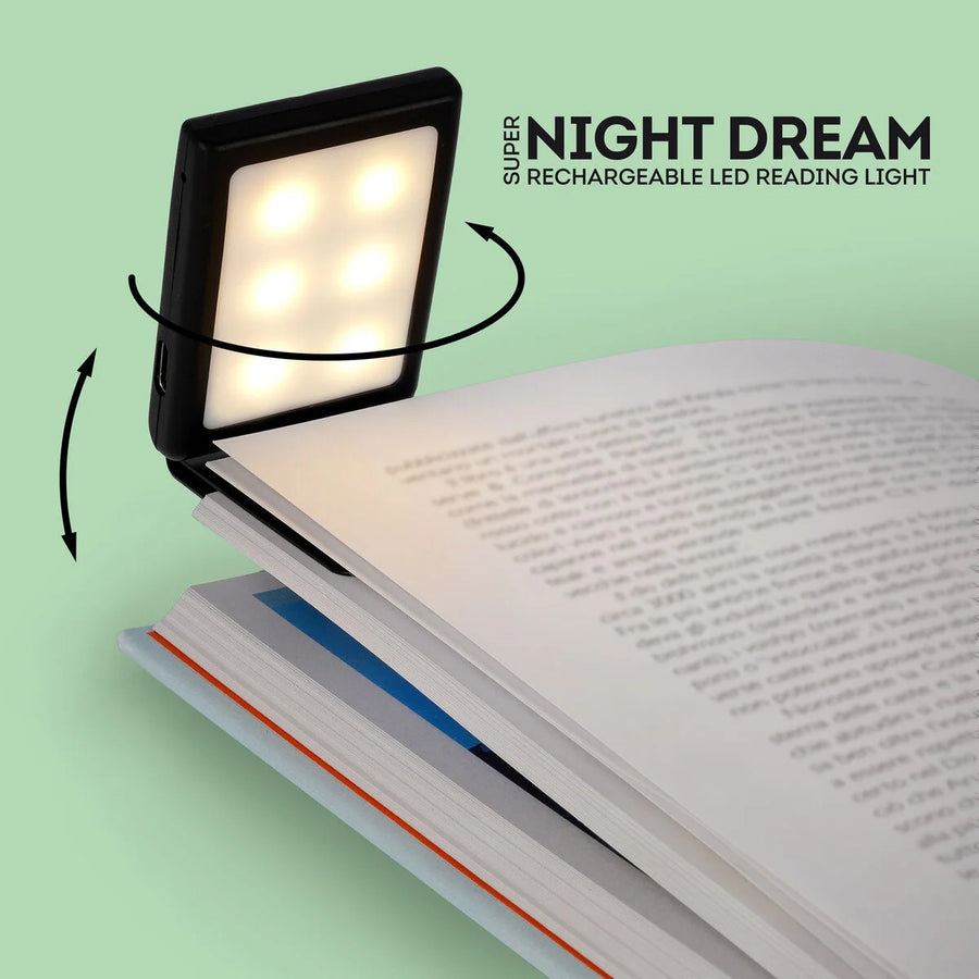 LUCE LED DA LETTURA RICARICABILE - SUPER NIGHT DREAM