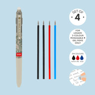PENNA GEL CANCELLABILE SET 4 REFILLS IN 3 COLORI - MAKE MISTAKE
