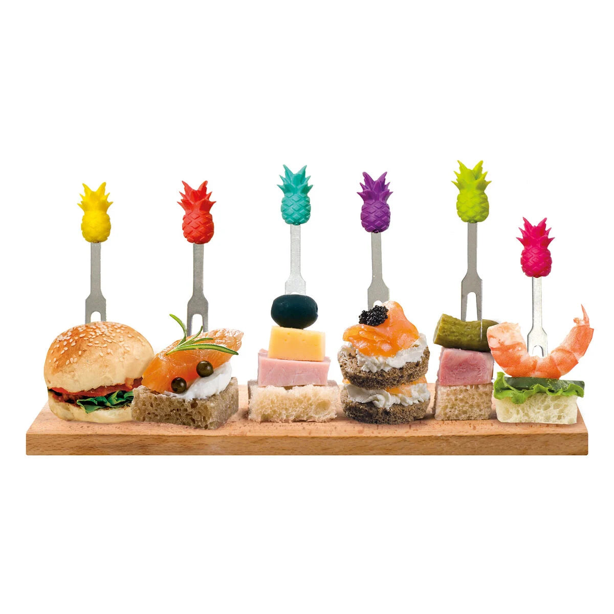 SET DI 6 FORCHETTINE PER APERITIVO ANANAS  - LOOKIN' PINE