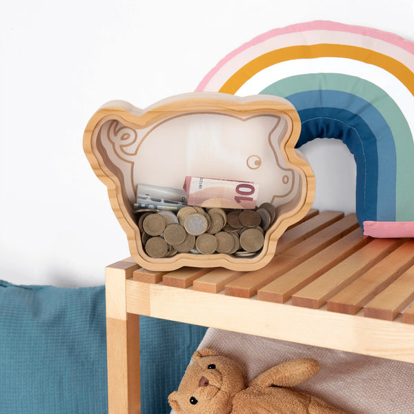 SALVADANAIO IN LEGNO MAIALINO