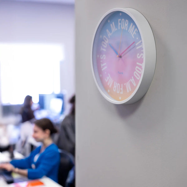 OROLOGIO DA PARETE "IT'S TOO AM FOR ME"