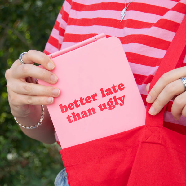 SPECCHIO LED PORTATILE "BETTER LATE THAN UGLY"