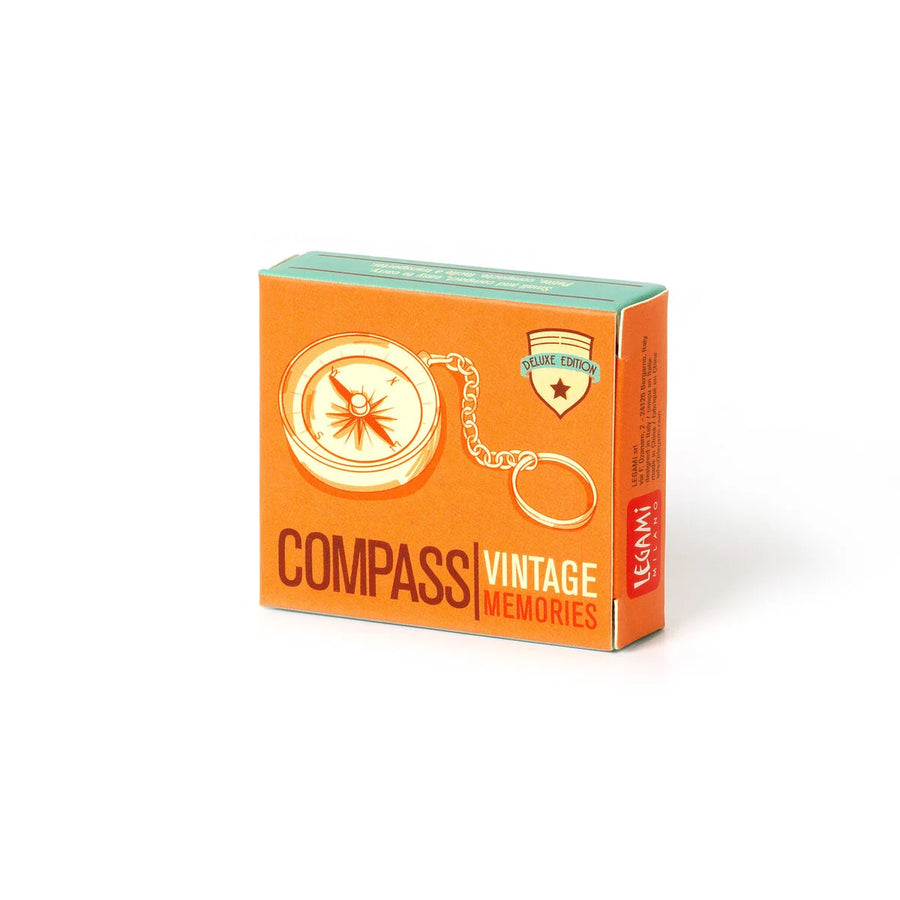 BUSSOLA PORTACHIAVI COMPASS VINTAGE MEMORIES