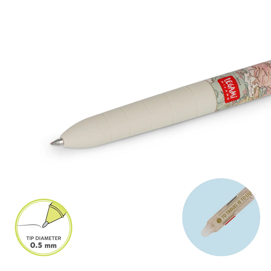 PENNA GEL CANCELLABILE 3 COLORI - MAKE MISTAKE TRAVEL