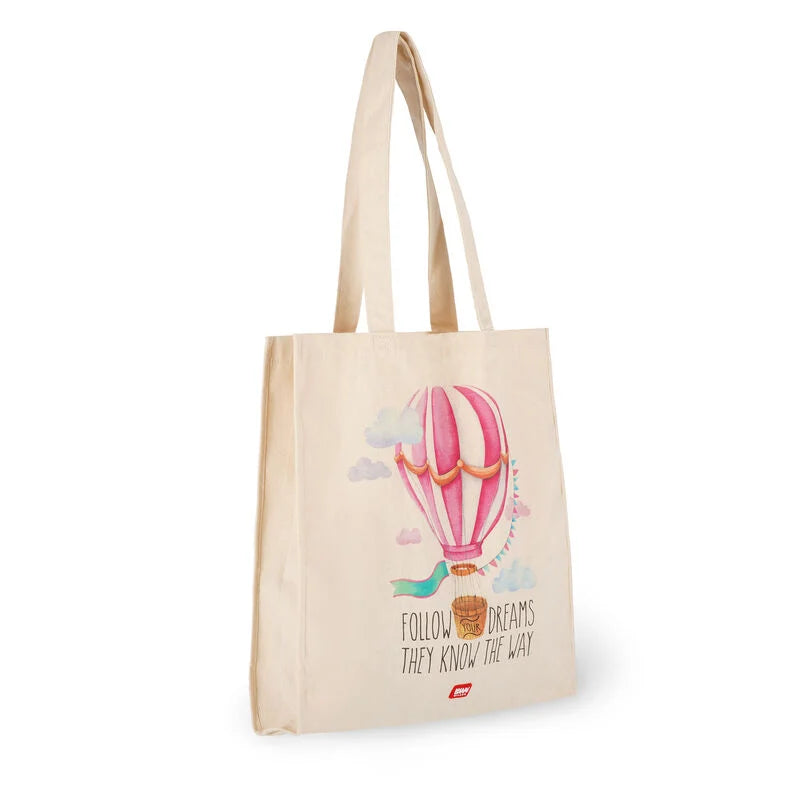 borsa in cotone - tote bag air balloon