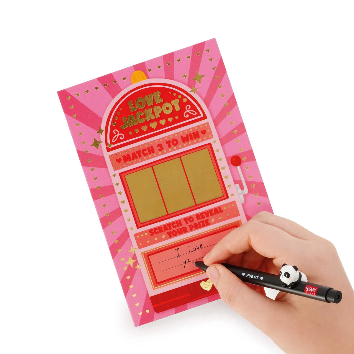 BIGLIETTO D'AUGURI GRATTA E SCOPRI - LOVE JACKPOT