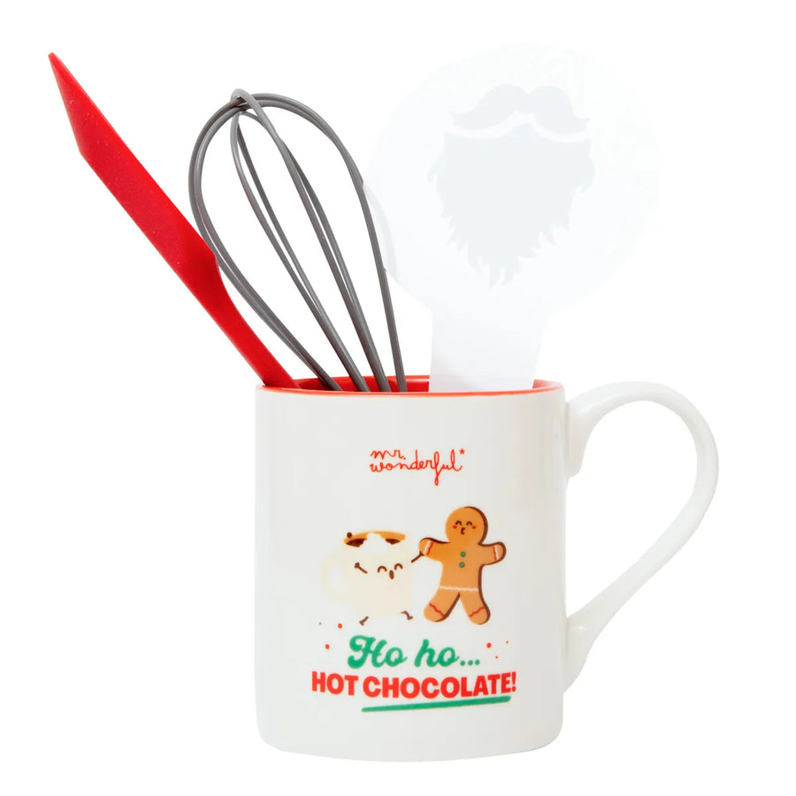 Set tazza + utensili per fare la cioccolata calda - Ho ho… hot chocolate!