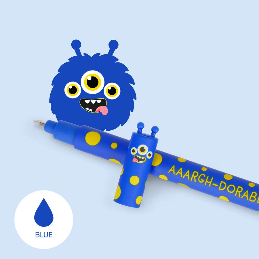 PENNA CANCELLABILE BLU MONSTER