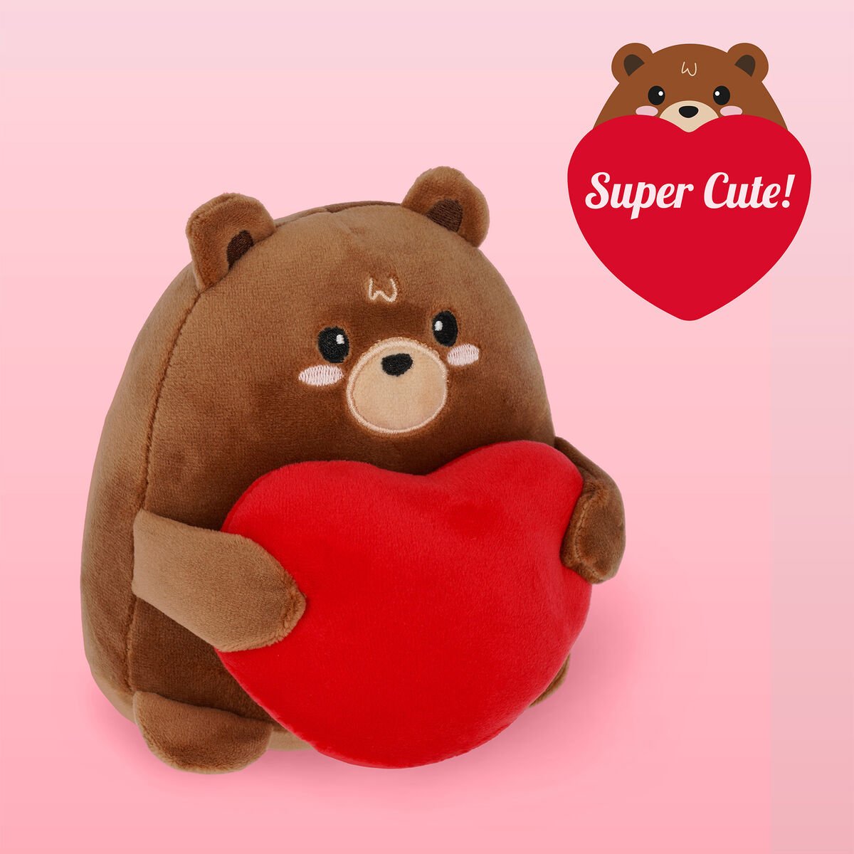 ORSETTO DI PELUCHE CON CUORE - SUPER CUTE